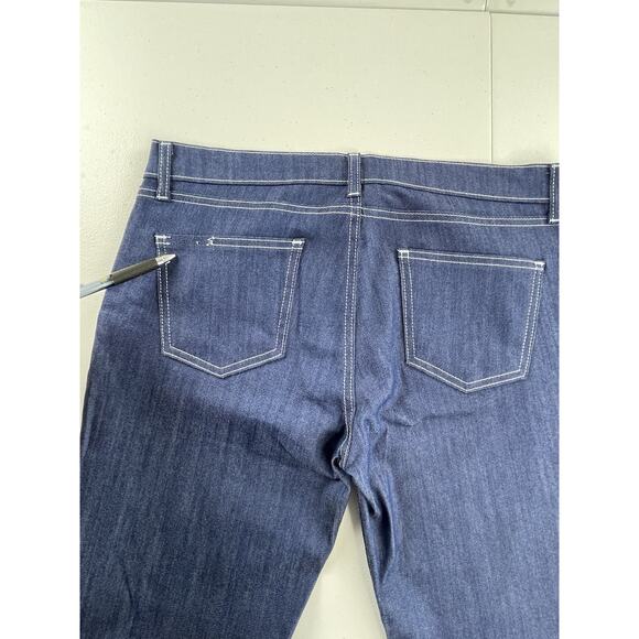 Blue Delta Denim Jeans Size 32X30 Natural Indigo White Stitching Custom Bespoke - Picture 9 of 13